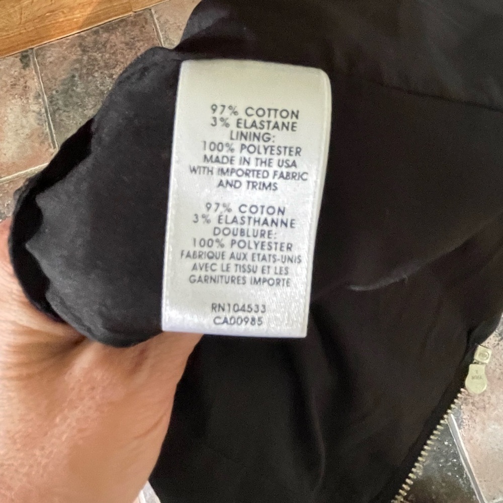 Nanette Lepore Guilty Pleasure Peplum Style Crop Top Black Size 8 - Picture 6 of 10
